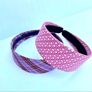 Two Fabric-covered Headbands - pretty for Summer